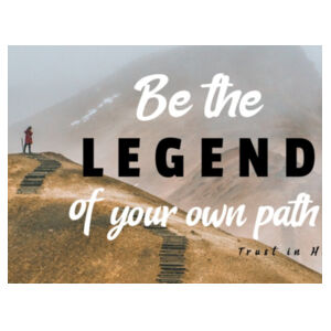 Be the legend of your own path - Crop Top Design